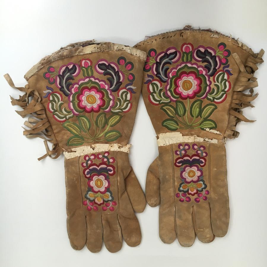 Pair of Native  American Indian Gauntlets