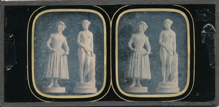 Daguerreotype of Statues at Crystal Palace