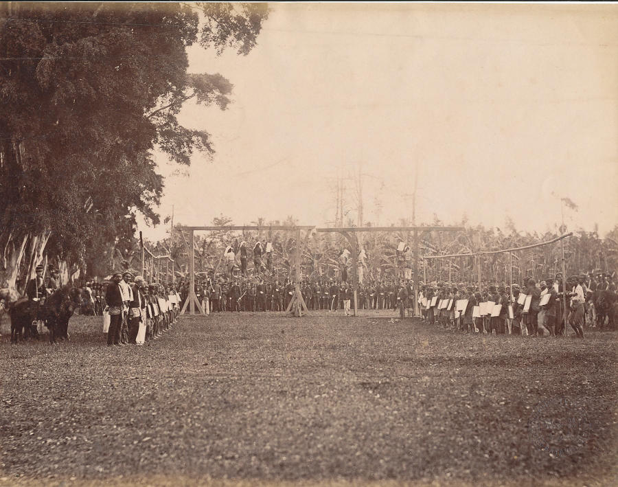 Execution of Rioters.Indonesia C1880