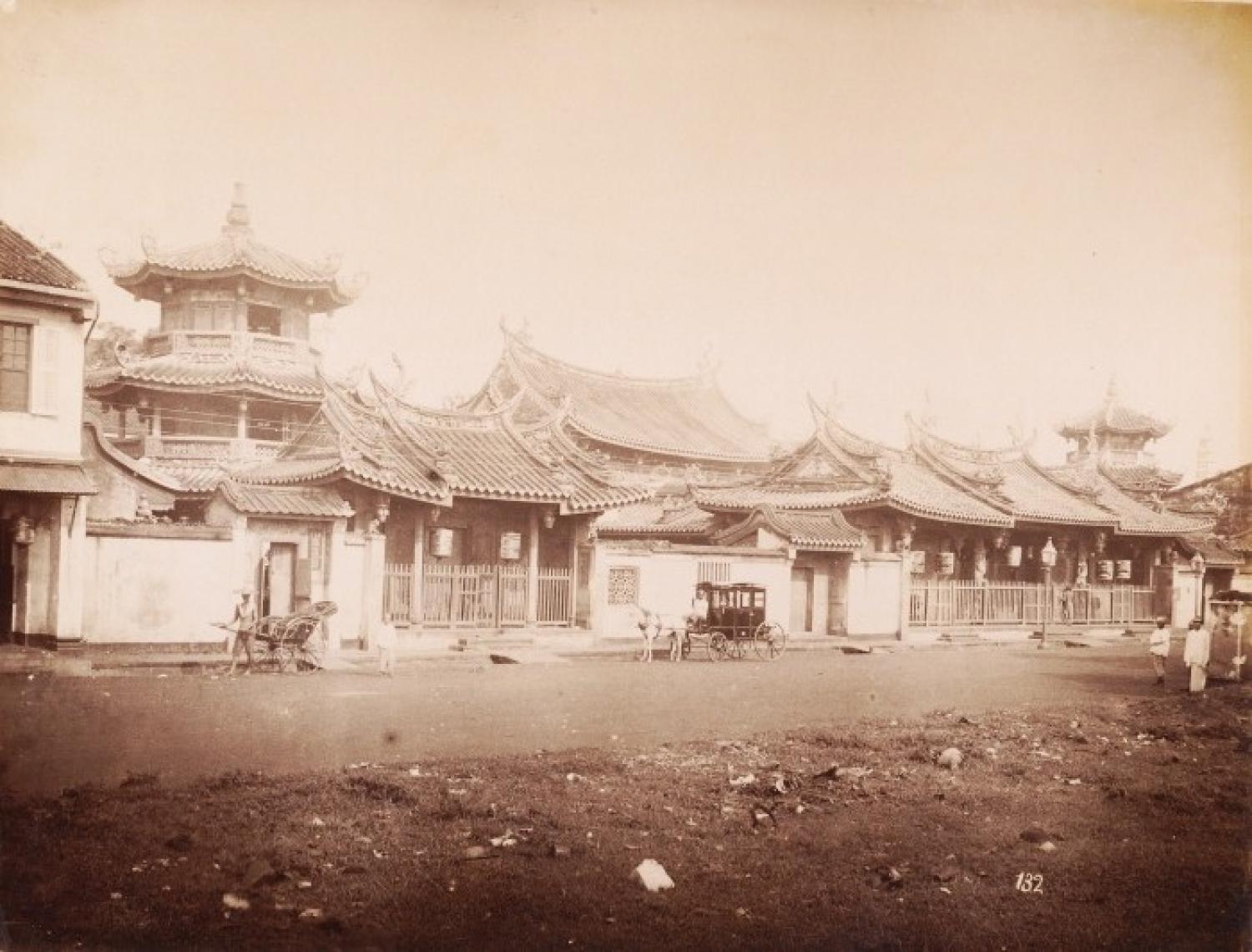 A Chinese Temple in Penang Malaysia C1885