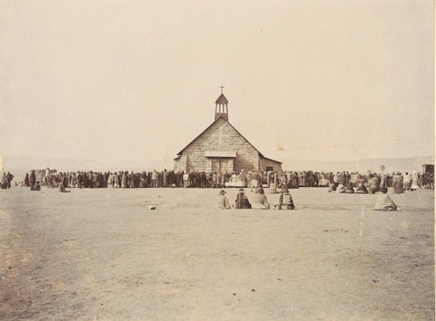 American Indians outside a Church U.S.A.C1900