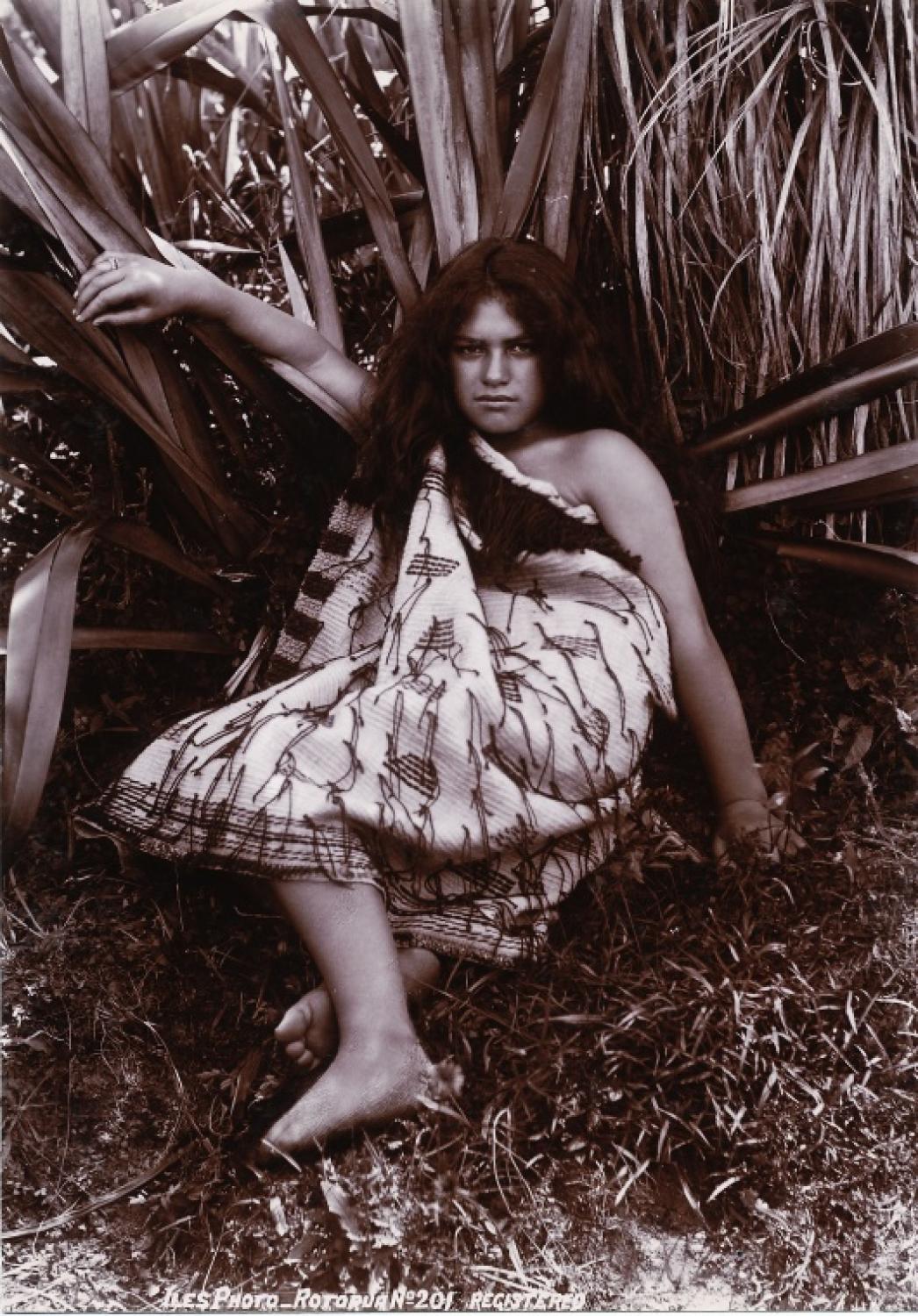 Maori Girl New Zealand By Iles  C1895