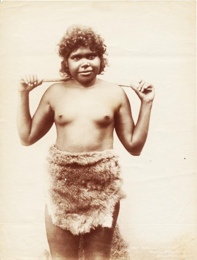 Aboriginal Girl with Boomerang Australia