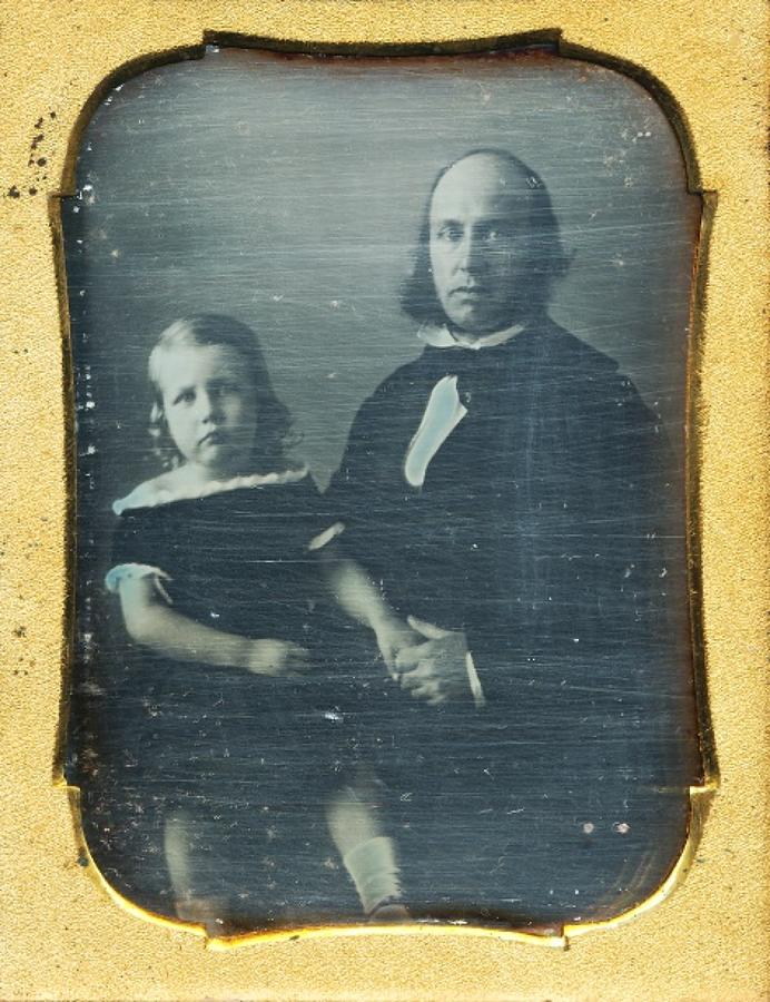 1/4 Plate Daguerreotype Father & Daughter