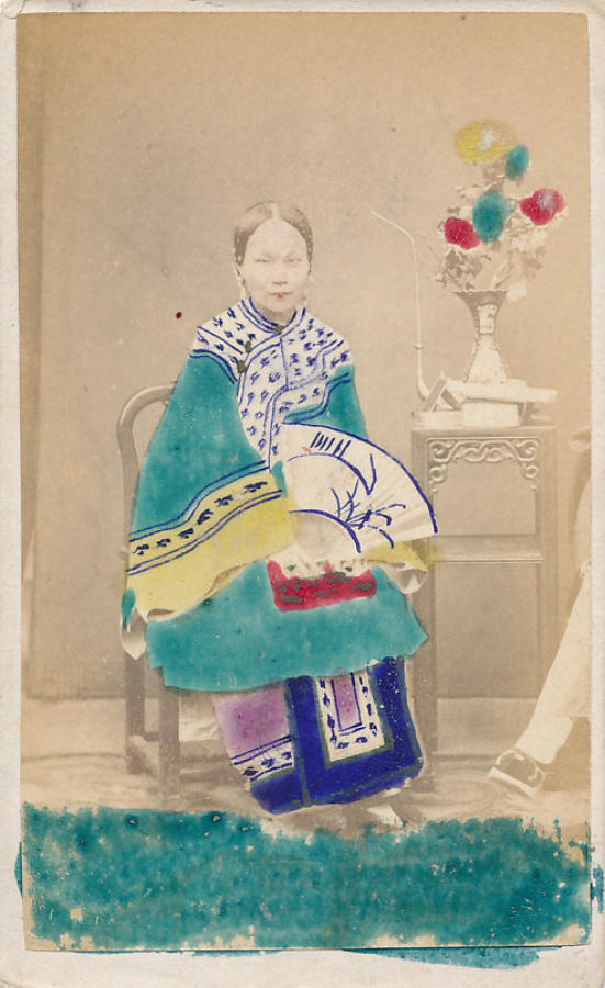 CDV A Chinese Lady with bound feet C1875