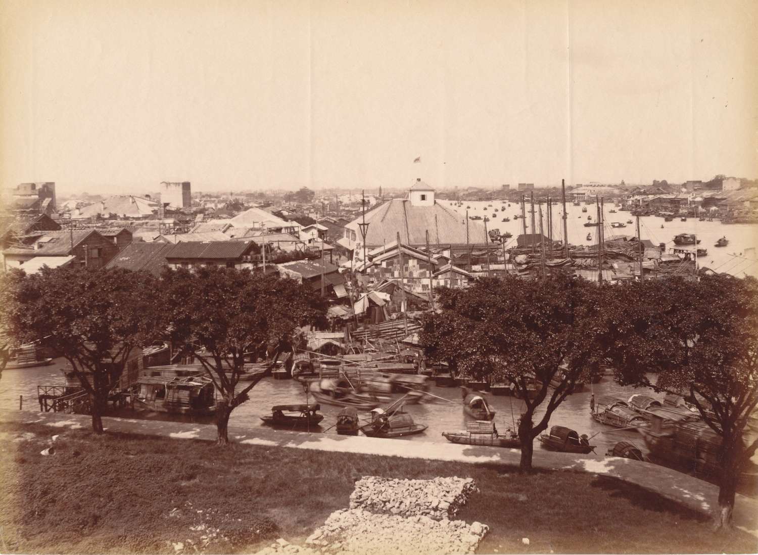 View of Canton China C 1880