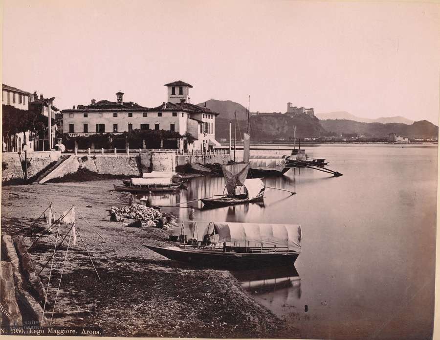 Italy Arona Lake Maggire By J. Kuhn.No 1950  C1880