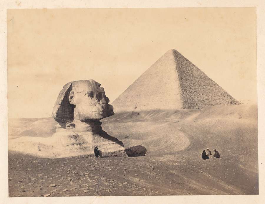 Pyramid Sphinx Cairo Egypt. Francis Frith C1860