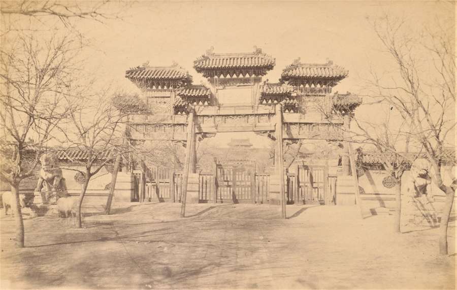  Temple Peking China By John Dudgeon C1865