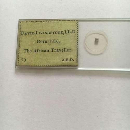 Microphotograph Microdot Slide By J. B. Dancer, David Livingstone African Traveller.