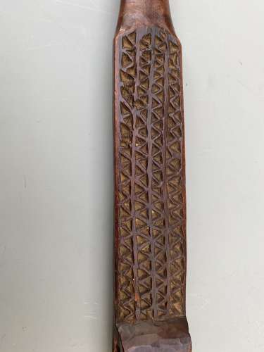 Shona dagger with carved wooden sheath Zimbabwa  Africa