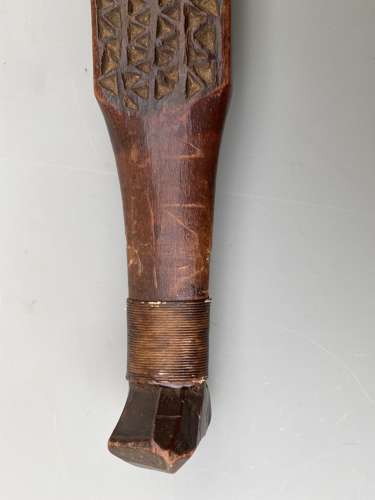 Shona dagger with carved wooden sheath Zimbabwa  Africa