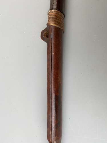 Shona dagger with carved wooden sheath Zimbabwa  Africa