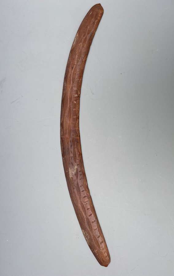 Fine engraved boomerang aboriginal Queensland Australia