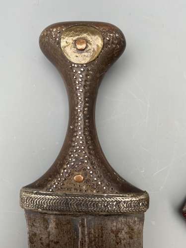 An Arab Dagger (jambiya) with belt early 20th Century