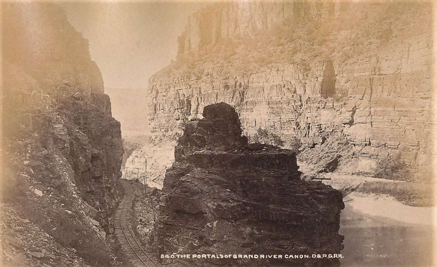 The Rocky Mountains Grand River Canon U.S.A  By D. & R.G.R.R.