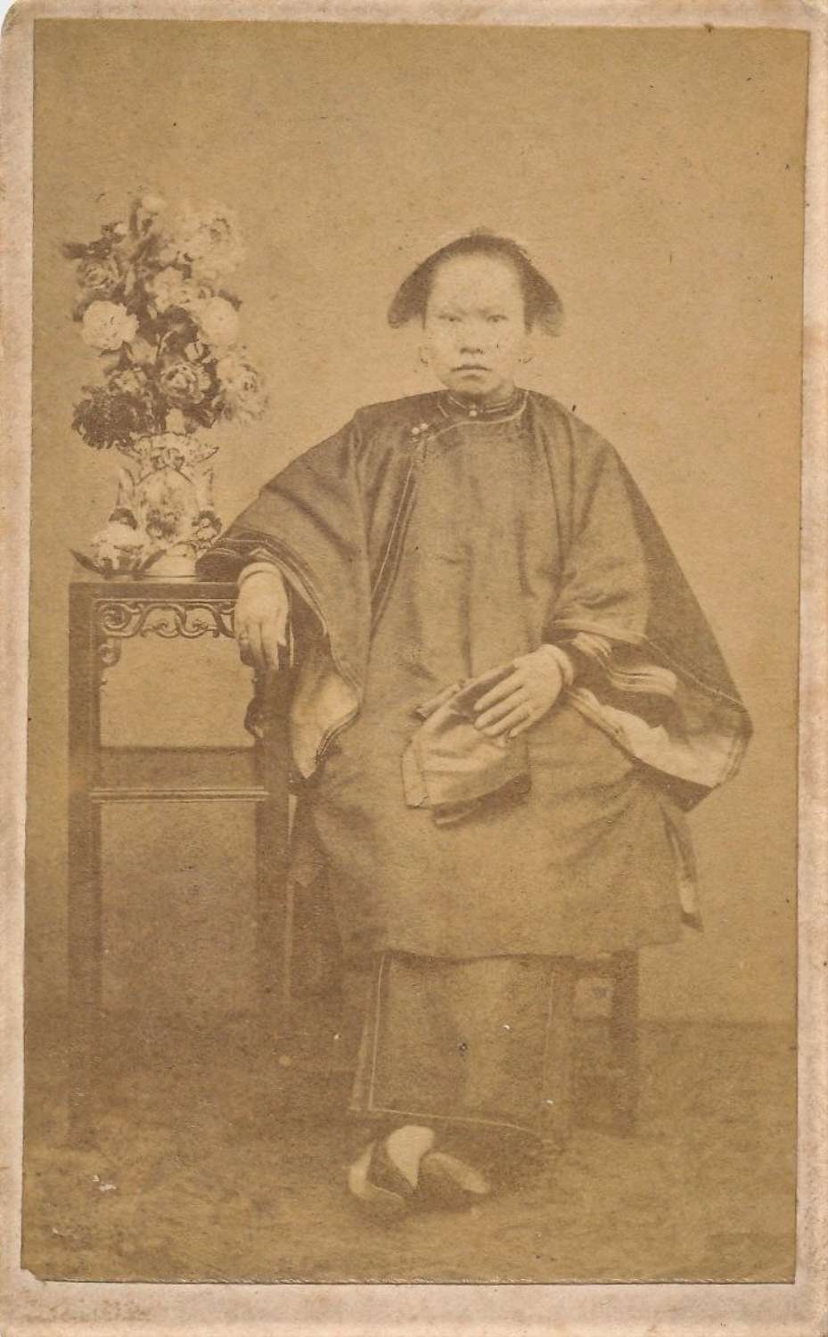 CDV photo of a chinese lady. China  C1870