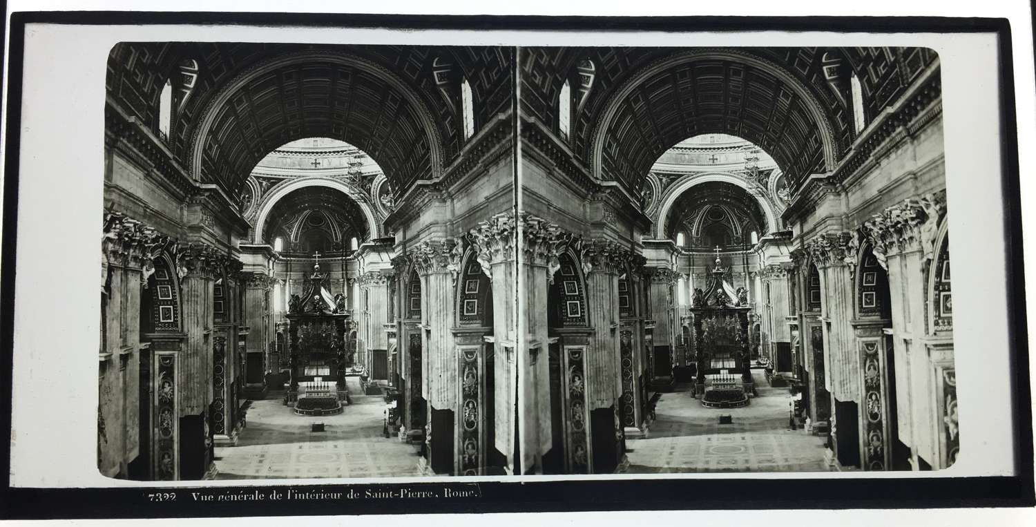 Stereo Glass View Rome Italy C1860 No. 7322