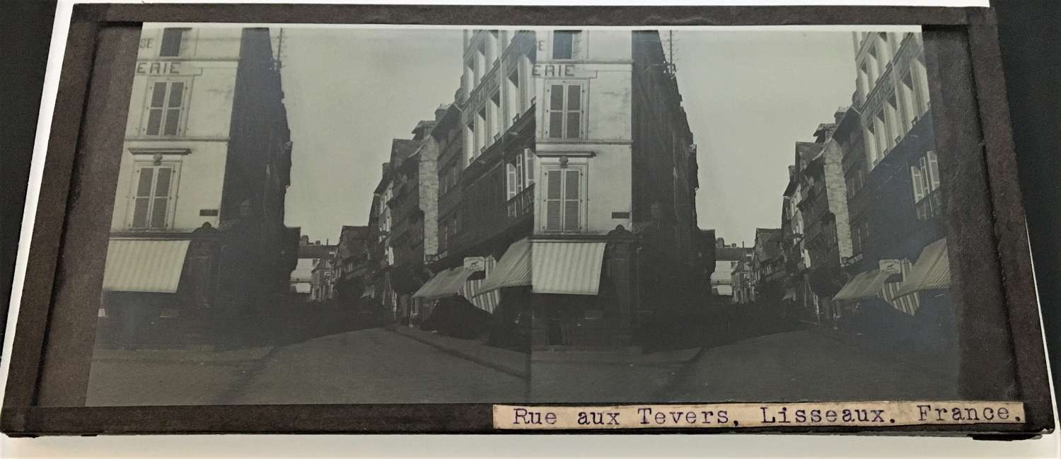 Stereo Glass Rue aux Tevers. Lisseaux France  C1860
