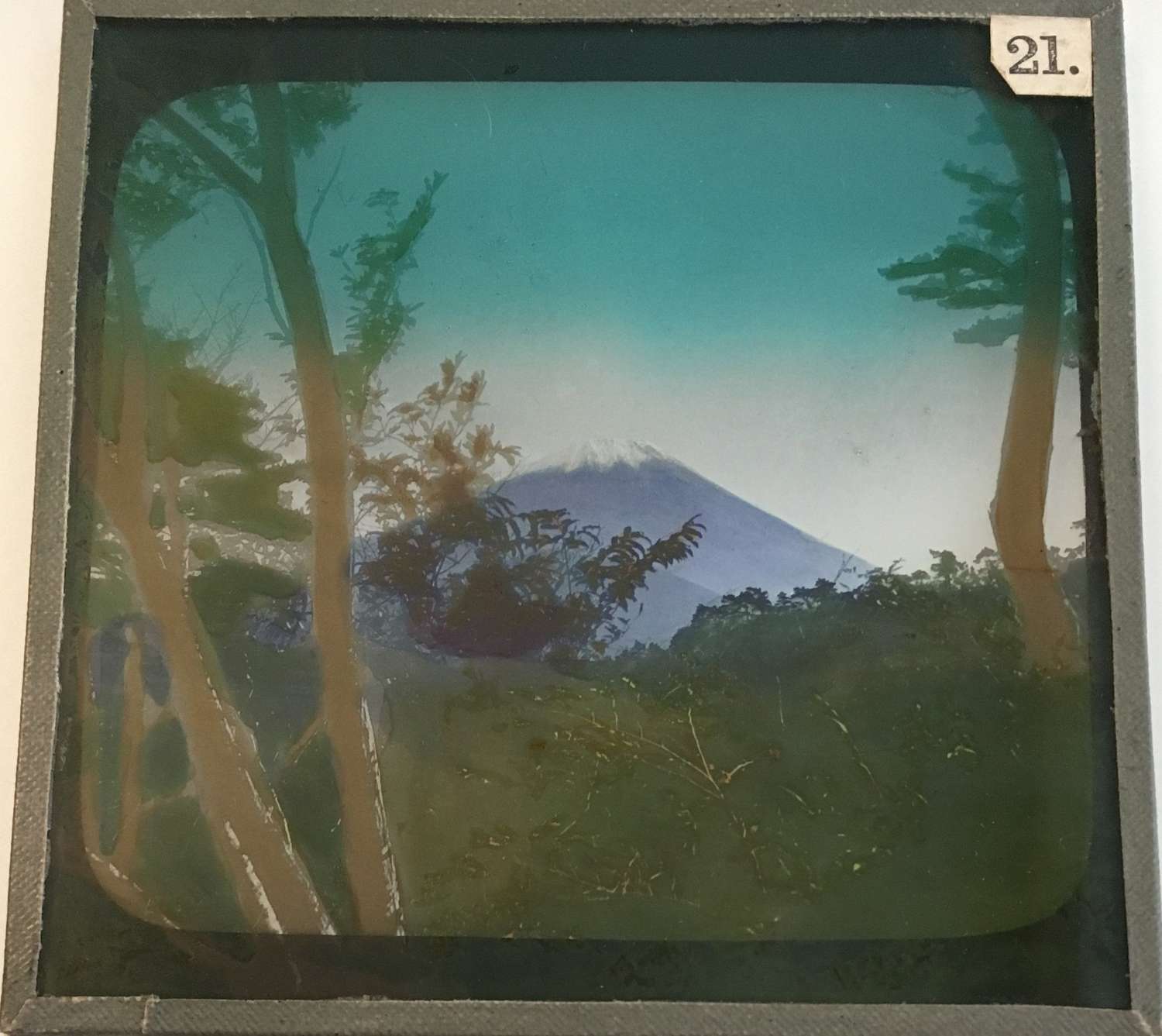  Lantern Slide  View of  Mount Fuji  Japan C1910