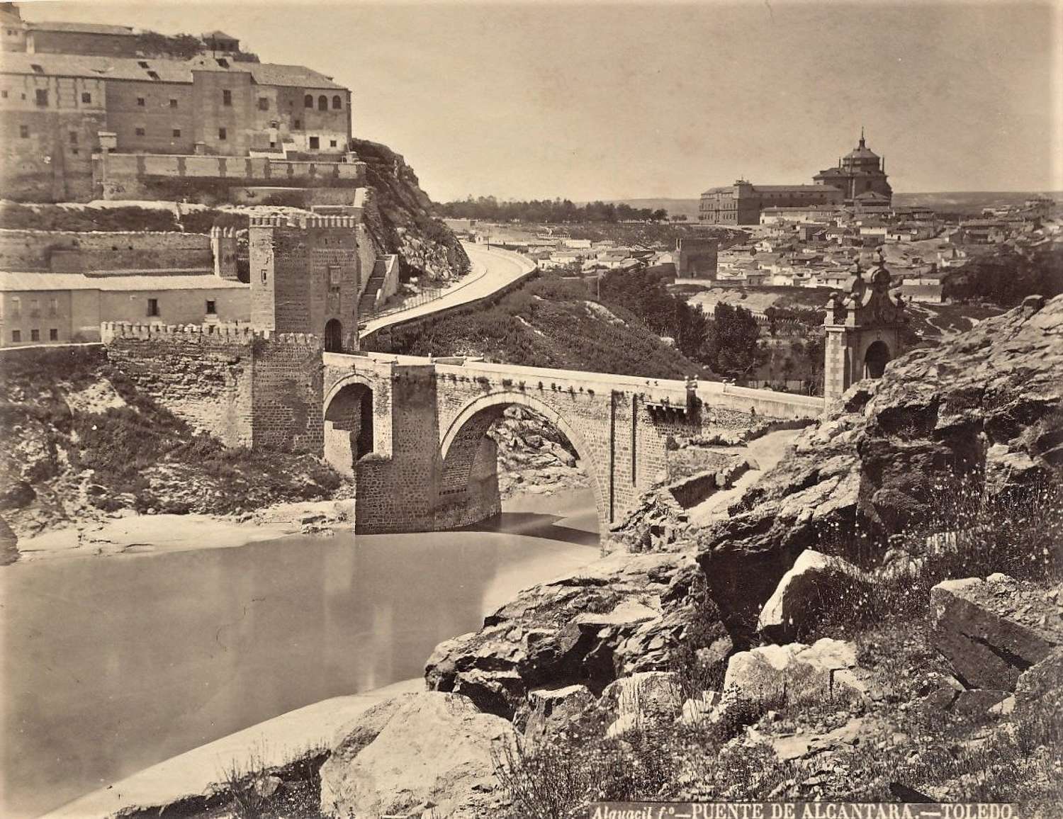 Puente De Alcantara - Toledo Spain C1875