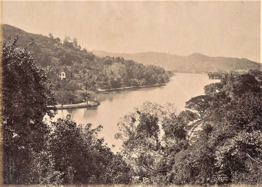 River Scene Ceylon By Apothecaries C1870