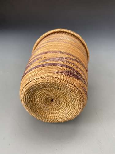 A fine double layered Tutsi Agaseke Basket Rwanda