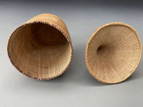 A fine double layered Tutsi Agaseke Basket Rwanda