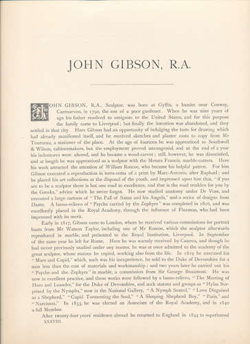 Hill & Adamson, Portrait of John Gibson Carbon print by Annan & Co