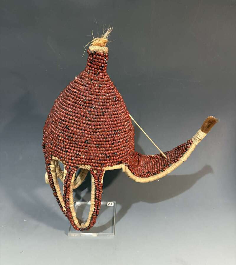 Angas Dance Mask Nigeria with Red Abrus Beans